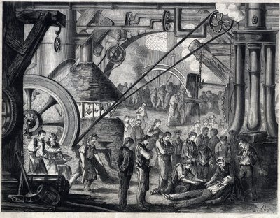 Letzte Szene des Stücks „Les drames du cabaret“ von Dumanoir und Adolphe Dennery von Unknown artist