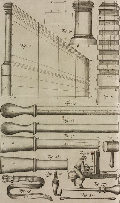 Abschussrohre für Raketen und Ladegeräte, Gravur aus Grand Art d
