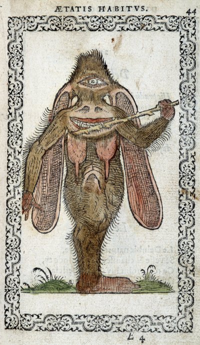 Der Zyklop - in „Habits et effigies“ von Jean Sluperius von Unknown artist