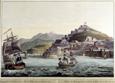 Flucht von Napoleon Bonaparte von der Insel Elba 26.02.1815 von Unknown artist