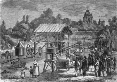Les Machines agricoles von Herrn Joseph Pinet Jr., Erbauer in Abilly (Indre et Loire) im Jahr 1865 von Unknown artist