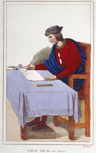 Ludwig XII. (1462 -1515), König von Frankreich Gravur von 1830 von Unknown artist