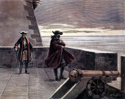 Der Mann mit der eisernen Maske in seinem Turm von Unknown artist