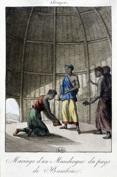 Hochzeit bei den Mandingues (Mali?), Afrika von Unknown artist