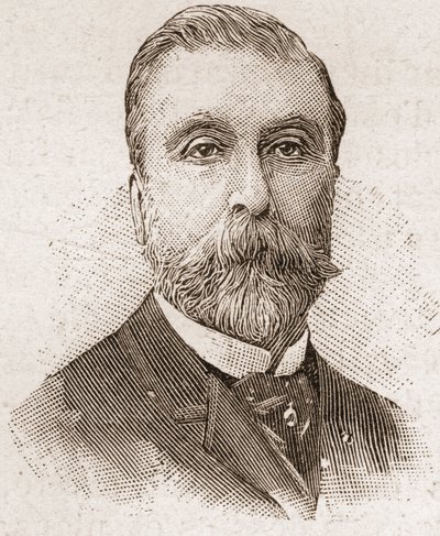 Mitglieder der Académie Française im Jahr 1895: Porträt von Ludovic Halévy (1834-1908), französischer Dramatiker, Librettist und Romanautor. von Unknown artist
