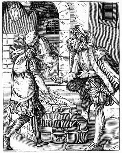 Händler - in „De Artibus Illiberalibus et Mechanicis,...“ von Unknown artist