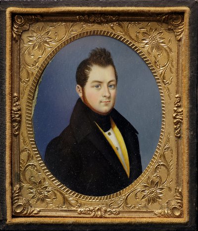 Miniaturporträt von Camillo Benso, Graf von Cavour (Gemälde) von Unknown artist