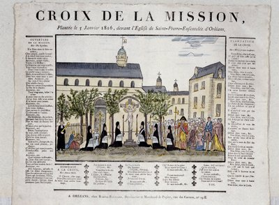 Missionskreuz - Croix de la Mission, gepflanzt am 5. Januar von Unknown artist