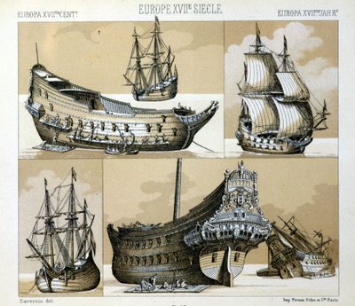Marine und Kaufmann im 17. Jahrhundert - in „Die historische Tracht“ von Raquet 1888 von Unknown artist