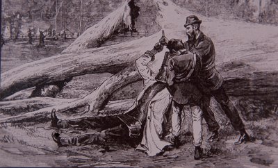 Ned Kelly von Polizeikonstabler Kelly und Eisenbahner Jesse Dowsett gefangen genommen, 28. Juni 1880 von Unknown artist