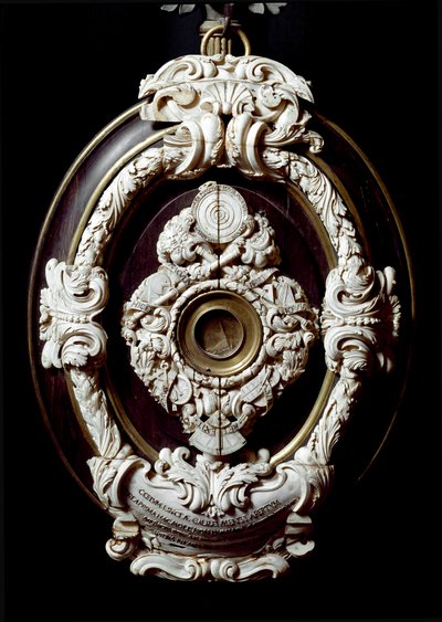 Objektivlinse des astronomischen Aufsatzes von Galilei oder Galileo Galilei. 1609-1610. Museo di Storia della Scienza, Florenz von Unknown artist