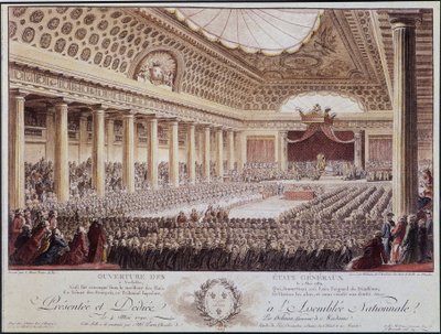 Eröffnung der Generalversammlung in Versailles am 5. Mai von Unknown artist
