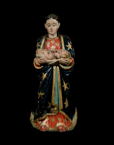 Unsere Liebe Frau der Vergebung (polychrome Holzskulptur) von Unknown artist