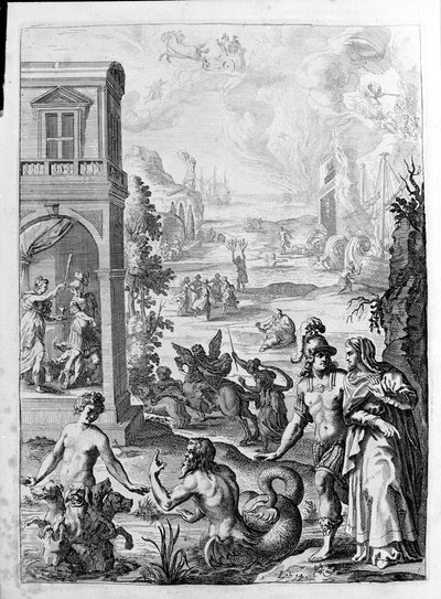 Ovid - Illustration für Buch 15 - (P. Ovidii Nasonis Metamorphose libri XV mit Anmerkungen von Thomas Farnaby (Farnabia) (1575-1647)) von Unknown artist