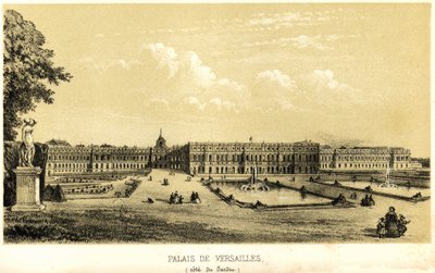 Schloss Versailles, Gartenansicht 1857 von Unknown artist