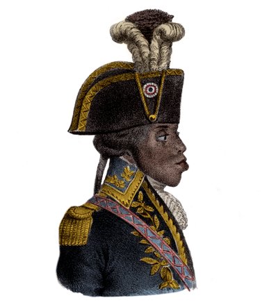 Porträt von François Dominique Toussaint Louverture, haitianischer General und Befreier von Unknown artist