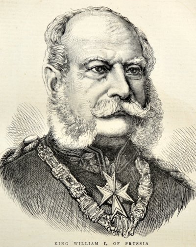 Porträt Wilhelm I. von Deutschland/Preußen (Gravur) von Unknown artist