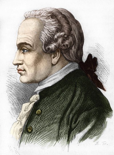 Porträt von Immanuel Kant, deutscher Philosoph (Königsberg) von Unknown artist