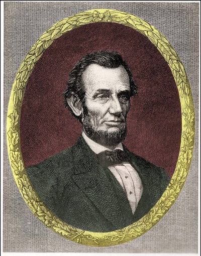 Porträt von Abraham Lincoln (1809 - 1865) 16. Präsident der Vereinigten Staaten (1861 - 1865) von Unknown artist