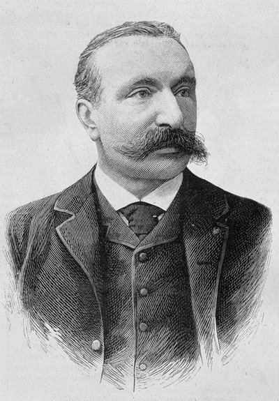 Porträt von Albert Sorel (1842 - 1906). Gravur aus dem späten 19. Jahrhundert in „Histoire de France“ von H. Martin. von Unknown artist