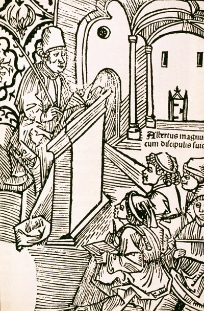 Porträt von Albertus Magnus (1206-1280), Heiliger Albertus Magnus (1205-1280) von Unknown artist