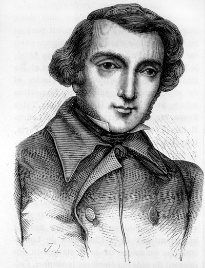 Porträt von Alexis de Tocqueville (1805-1859), französischer Historiker und Politiker. Gravur 19. Jahrhundert von Unknown artist