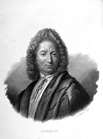 Porträt von Arcangelo Corelli (1653 - 1713) von Unknown artist