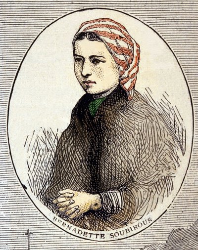 Porträt von Bernadette Soubirous (1844-1879). von Unknown artist