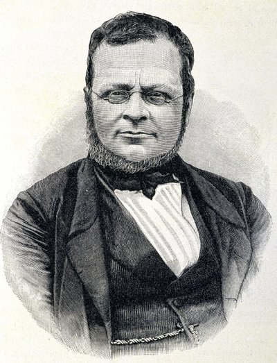 Porträt von Camillo Benso, Graf von Cavour (1810-1861), italienischer Staatsmann, nach einem Foto von 1860 von Unknown artist