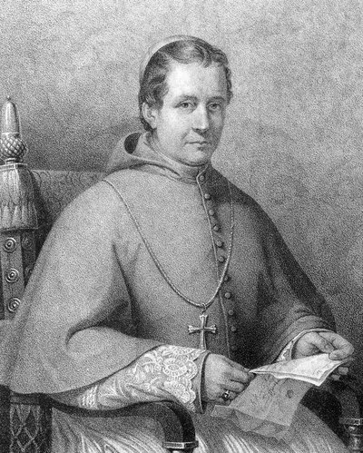 Porträt von Kardinal Giovanni Maria Mastai Ferretti (1792-1878), Papst Pius IX. von 1846 bis 1878 von Unknown artist