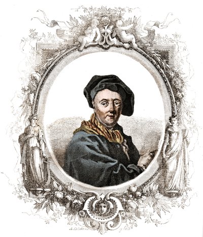 Porträt von Carle Van Loo (1705-1765), französischer Maler von Unknown artist