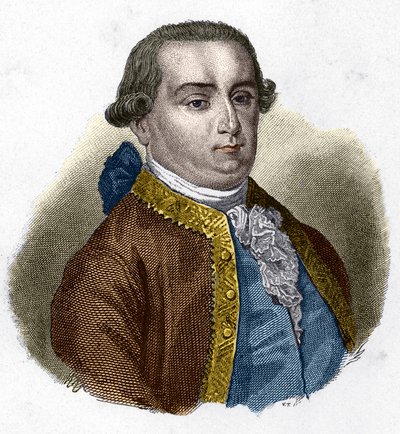 Porträt von Cesare Bonesana, Marquis de Beccaria (1738 - 1794), italienischer Jurist von Unknown artist