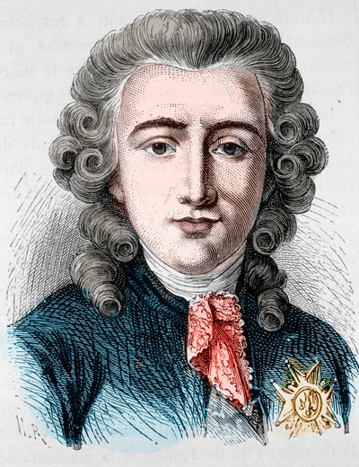 Porträt von Charles Alexandre de Calonne, französischer Politiker (1734-1802) - in „L