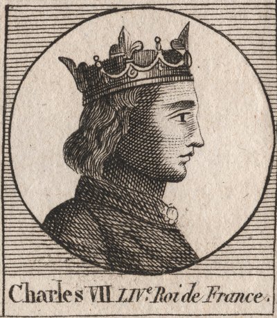 Porträt von Karl VII. (1403-1461) König von Frankreich - KARL VII. (1403-1461) König von Frankreich von Unknown artist