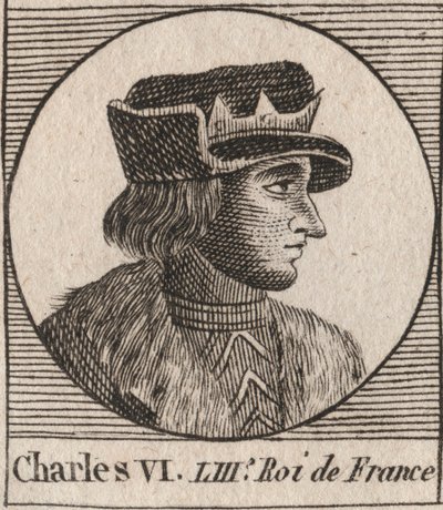 Porträt von Karl VI. (1368-1422), König von Frankreich von Unknown artist