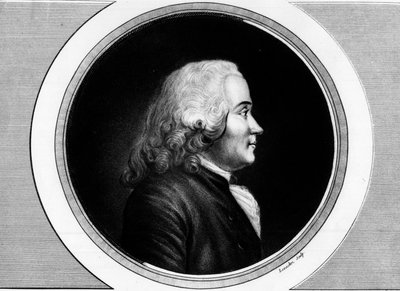 Porträt von Chrétien Guillaume de Malesherbes. Gravur aus 