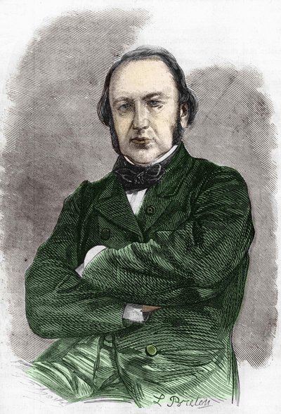 Porträt von Claude Bernard (1813-1878), französischer Physiologe. von Unknown artist