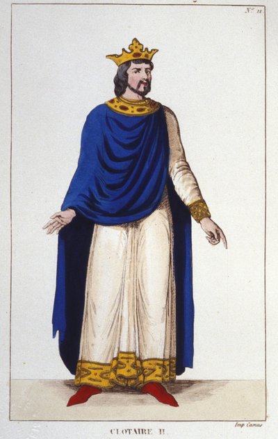 Porträt von Chlothar II. (584 - 628), König von Neustrien und König der Franken von Unknown artist