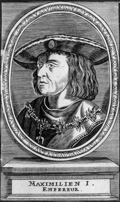 Porträt von Kaiser Maximilian I. (1459 - 1519), n.d. von Unknown artist