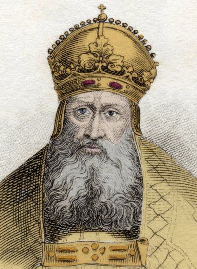 Porträt von Kaiser Rudolf von Habsburg (1218-1291), deutscher römischer Kaiser (Rudolf I. von Deutschland) von Unknown artist