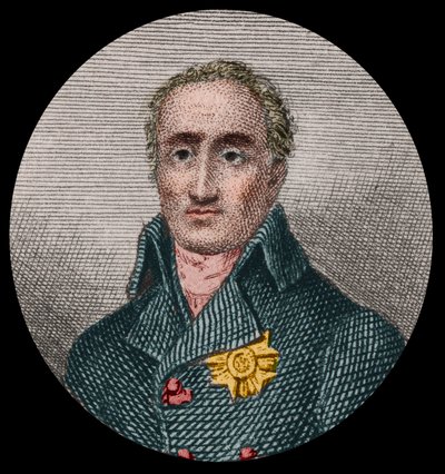 Porträt von Etienne de La Ville, Graf De Lacepede (1756-1825), französischer Naturforscher. Anonyme Gravur von 1876. von Unknown artist