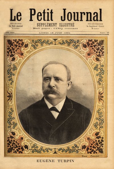 Porträt von Eugene Turpin (1848-1927), Chemiker, spezialisiert auf Sprengstoffe von Unknown artist