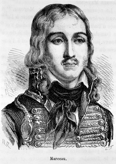 Porträt von François Séverin Desgraviers Marceau (1769-1796), französischer General von Unknown artist