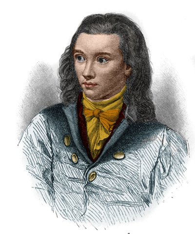 Porträt von Friedrich von Hardenberg, genannt Novalis (1772-1801), deutscher Dichter der Romantik von Unknown artist