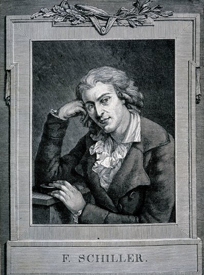 Porträt von Friedrich von Schiller (1759 - 1805), deutscher Dichter und Dramatiker von Unknown artist
