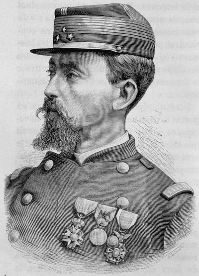 Porträt von General Crémier. Gravur aus dem 19. Jahrhundert. von Unknown artist
