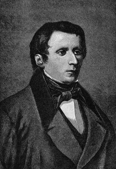 Porträt von Giacomo Leopardi (1798-1837), italienischer Schriftsteller von Unknown artist