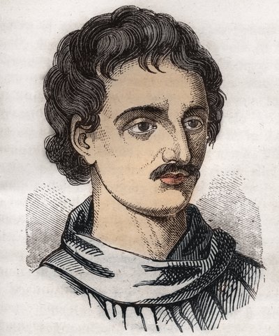 Porträt von Giordano Bruno (1548-1600) italienischer Dominikanermönch, Philosoph, Mathematiker, Dichter und Astrologe von Unknown artist