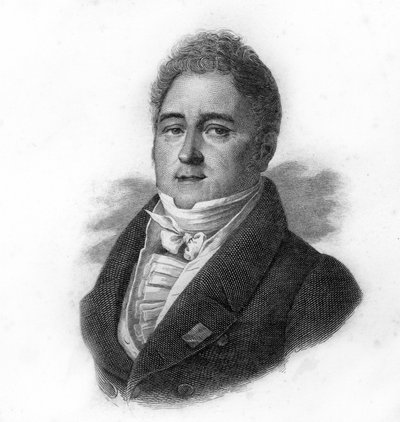 Porträt von Jacques Laffitte (1767-1844), französischer Bankier und Politiker, Gravur des 19. Jahrhunderts von Unknown artist