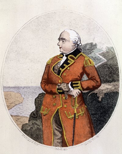 Porträt von James Cook (1728 - 1779) von Unknown artist